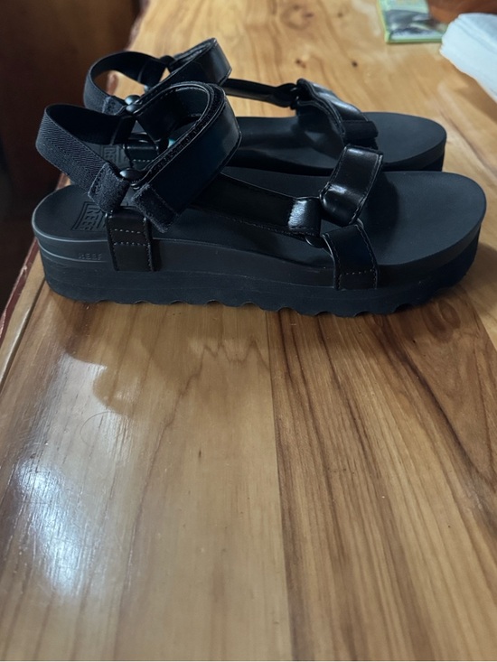 Reef Cushion Rem Hi black sandals Size 7.5 - Picture 8 of 14